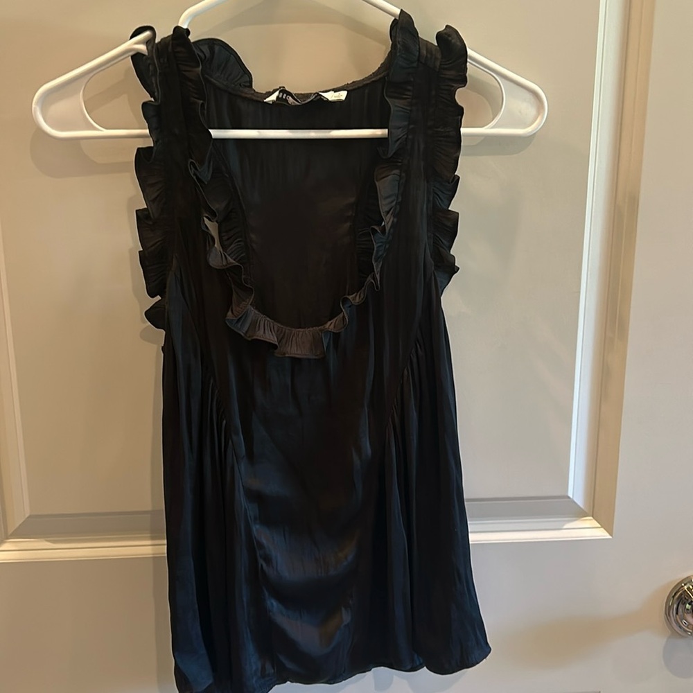 Rebecca Minkoff ruffle racer back top